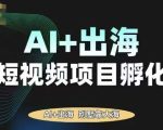 AI·TikTok AI+出海短视频项目孵化，陪你从0-1借助AI实现出海变现