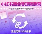 小红书商业变现陪跑营，轻IP矩阵 私域获客 聚光投流，一整套流量闭环SOP变现体系