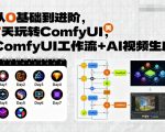 从0基础到进阶，7天玩转ComfyUI，Comfyui工作流+AI视频生成