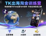 TK出海淘金训练营，助你快速掌握TikTok运营与AI创作，开启出海变现之路