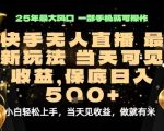 变现最快的项目，当天出收益，一部手机，保底日入5张【揭秘】