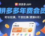 拼多多年费会员，实经验分享操，时长拉满，干货拉满(更新9月)