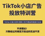 TikTok小店广告投放特训营，6天破局计划专治各种“投不动”，教你经过月销百万验证的实战干货