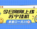 苏宁全自动采集挂G项目 稳定可批量 单窗口收益30+ 附教程【揭秘】