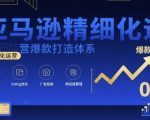 亚马逊精细化运营爆款打造体系，视频课+全套资料文档