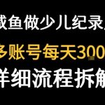 闲鱼卖纪录片1单3块钱  1天几十单