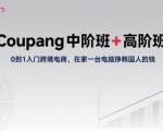 Coupang中阶班+高阶班，0到1入门跨境电商，在家一台电脑挣韩国人的钱
