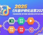 抖音IP孵化运营2025年，抖音底层逻辑-账号搭建-摄影剪辑-账号内容-规避违规
