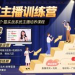 百万主播训练营，全网第一个最实战系统主播培养课程