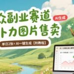 小众副业赛道 吉卜力图片售卖 单日2张+ AI一键生成【附教程】