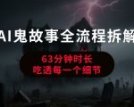 AI鬼故事从0到1全流程拆解，非常详细，全是干货
