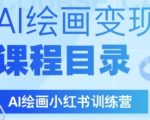 AI绘画小红书训练营，DeepSeek绘画+小红书自媒体变现全流程