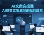 AI文案实操课，AI成交文案底层逻辑训练营
