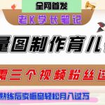 用矢量图制作育儿知识，条条爆款，每条点赞破万，实操仅需10分钟，卖育儿资料轻松月入过1W