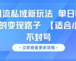 男粉引流私域新玩法，单日收益达10张的变现路子 【适合小白】不封号