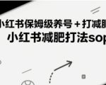 小红书保姆级养号+打减肥粉，小红书减肥打法sop