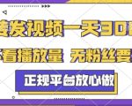 转发视频一天3张+，正规平台放心做，不看播放量，无粉丝要求，随时随地挣收益【揭秘】