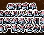 闲鱼超暴力引流推广爱奇艺会员，操作简单，轻松月入5位数