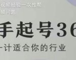新手起号36计2.0，四年行业沉淀，上百条爆款视频经验一次性帮你搞定短视频问题