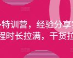 拼多多特训营，经验分享实操，课程时长拉满，干货拉满(更新25年4月)