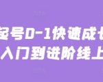 主播起号0-1快速成长从基础入门到进阶线上课