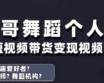 抖音舞蹈账号运营与变现实战课，舞蹈个人ip短视频带货变现