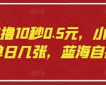 语聊自撸10秒0.5元，小白轻松上手单日几张，蓝海自撸项目