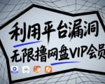 利用平台漏洞，无限撸网盘VIP会员，用户亲测有效!【漏洞原理+操作演示】